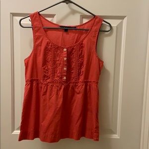 Sleeveless Boden peplum shirt size 8.